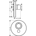 Термостат Axor ShowerSelect HighFlow 36726000 для душа, хром