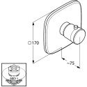 Термостат Kludi Ambienta 537290575 для душа