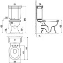 Унитаз-компакт Creavit Klasik KL311 белый + коврик