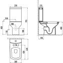 Унитаз-компакт Creavit Lara LR311 белый