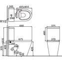 Унитаз-компакт Creo Creo CR1002R безободковый