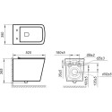 Унитаз подвесной Art&Max Platino AM9321CHR безободковый