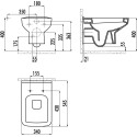 Унитаз подвесной Creavit Sphinx SP320 с биде