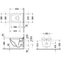 Унитаз подвесной Duravit Starck 3 45270900A1 комплект