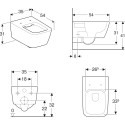 Унитаз подвесной Geberit iCon Square