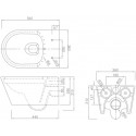 Унитаз подвесной SSWW CT2040V