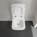 Унитаз подвесной Villeroy & Boch Collaro 4626RSR1 alpin, ceramicplus, тонкое сиденье с микролифтом