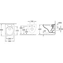 Унитаз подвесной Villeroy & Boch O.novo 5688HR01 alpin, безободковый
