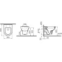 Унитаз подвесной VitrA Zentrum 5785B003-0850 с биде