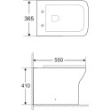 Унитаз приставной BelBagno Romano BB248CBR безободковый