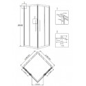 Душевое ограждение GROSSMAN PR-100SQ