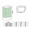 Душевой уголок WELTWASSER WW500 С 120/90/159 L/R