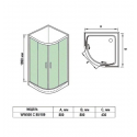 Душевой уголок WELTWASSER WW500 С 80/189