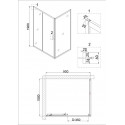 Душевое ограждение NIAGARA NG-42-9AG-A100G