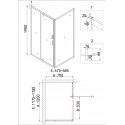 Душевое ограждение NIAGARA NG-43-12AG-A70G