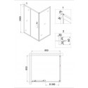 Душевое ограждение NIAGARA NG-62-8A-A80
