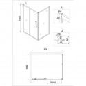 Душевое ограждение NIAGARA NG-82-9AB-A100B
