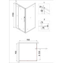 Душевое ограждение NIAGARA NG-43-9AG-A90G