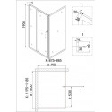 Душевое ограждение NIAGARA NG-43-12AG-A90G