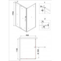 Душевое ограждение NIAGARA NG-43-11AG-A90G