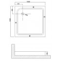 Душевой поддон NIAGARA NG-100-100Q