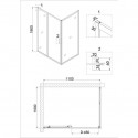 Душевое ограждение NIAGARA NG-82-11AB-A100В