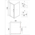 Душевое ограждение NIAGARA NG-43-9AG-A80G