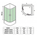 Душевой уголок WELTWASSER WW500 С 100/159