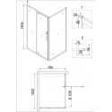 Душевое ограждение NIAGARA NG-43-10AG-A70G