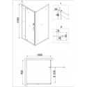 Душевое ограждение NIAGARA NG-83-9AB-A90B