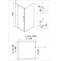 Душевое ограждение NIAGARA NG-43-10AG-A110G