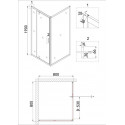 Душевое ограждение NIAGARA NG-63-8A-A80